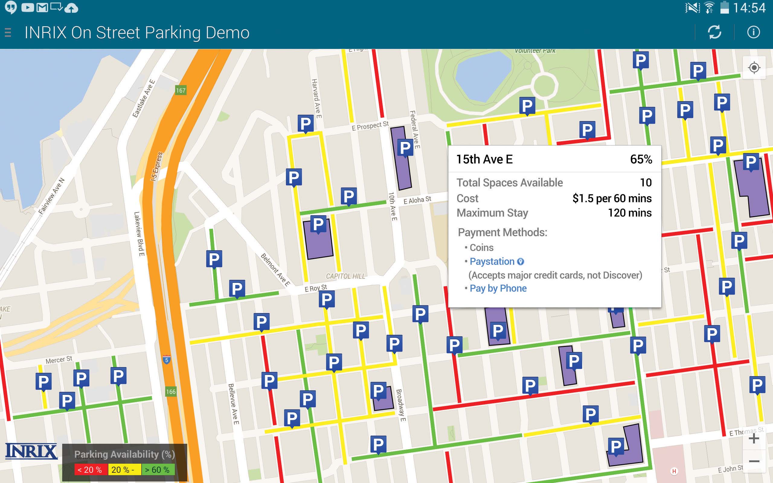 Availability of on-street parking.