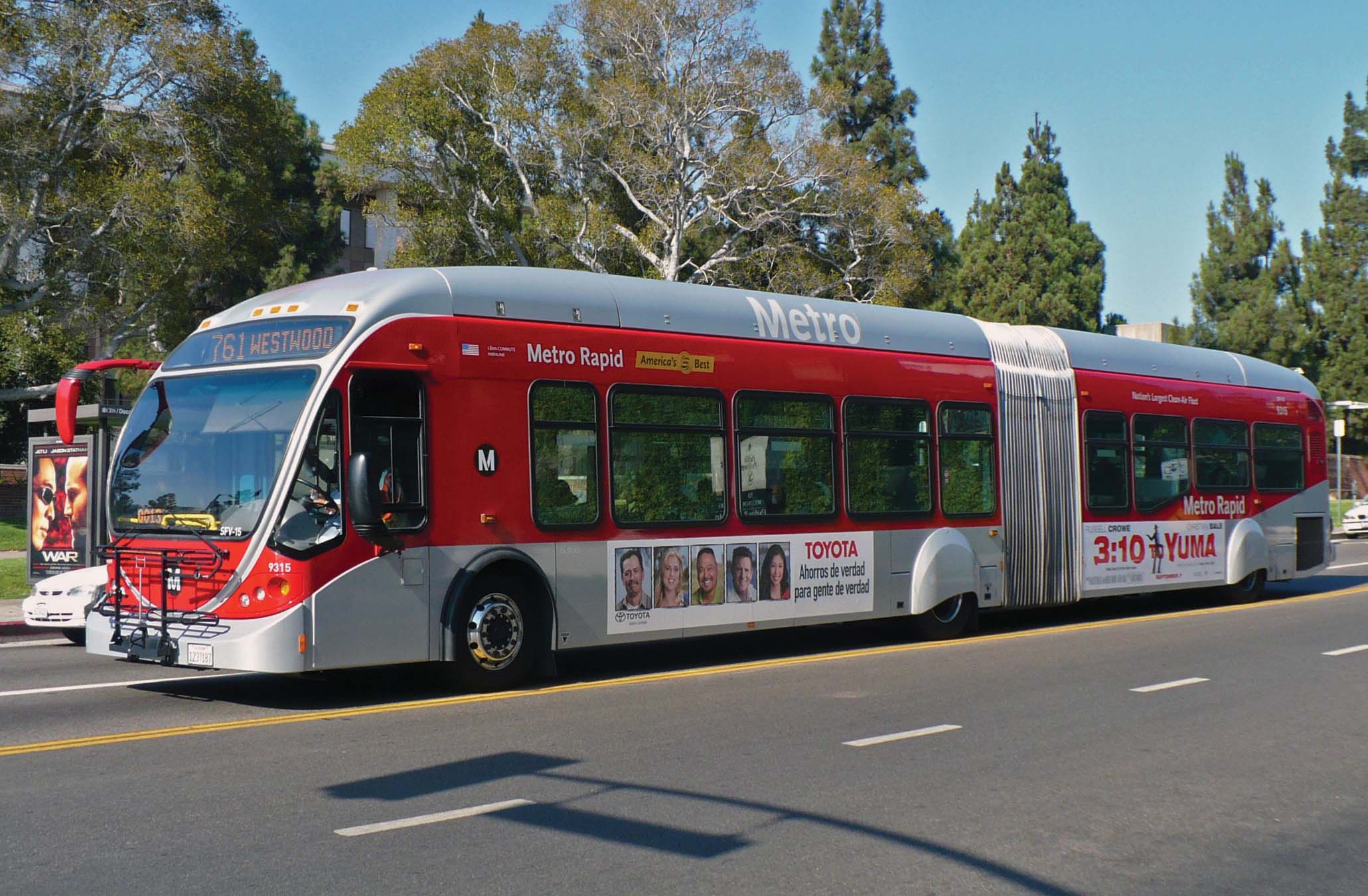 BRT operating in Los Angeles