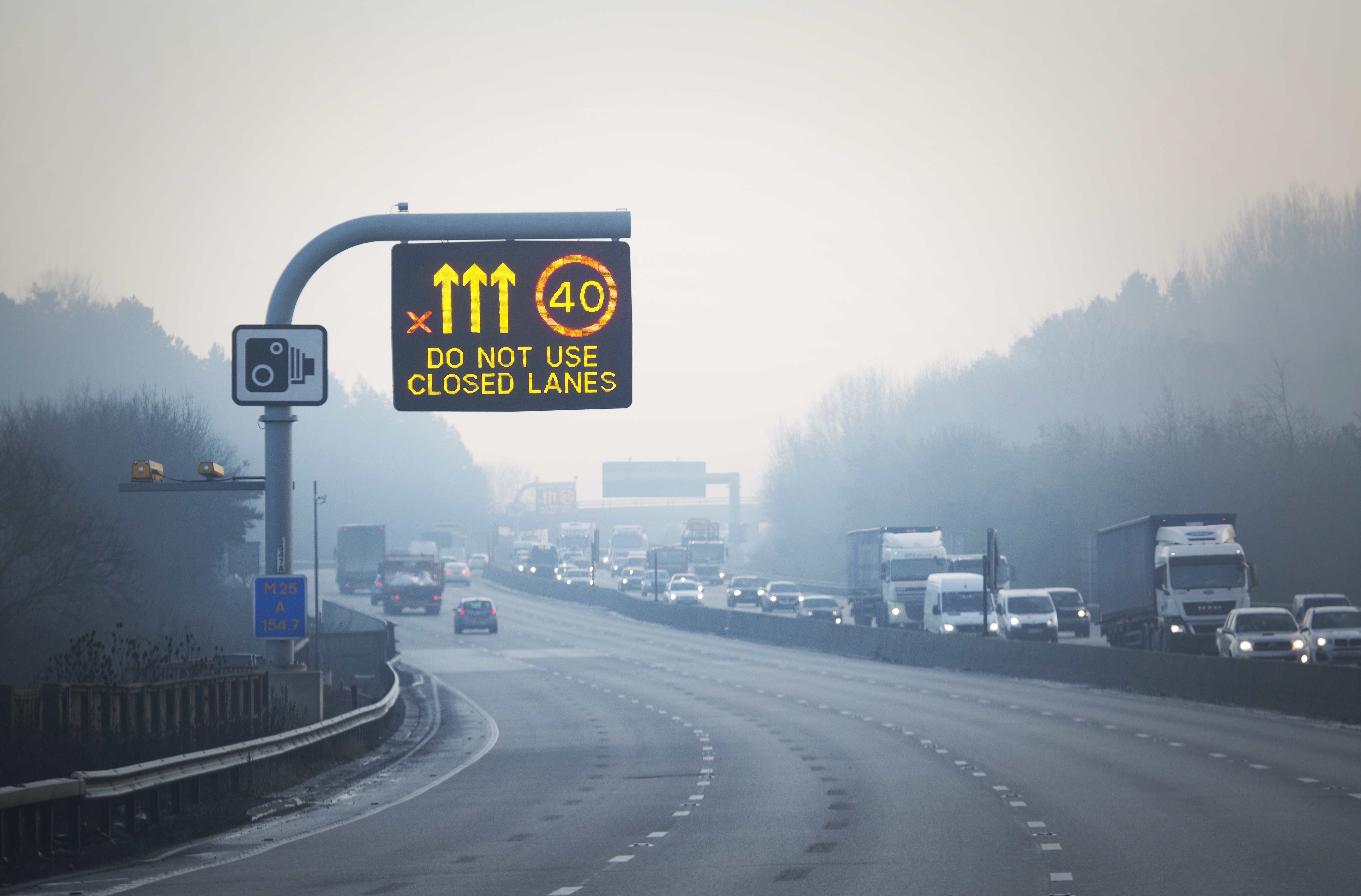 Smart motorways are the subject of safety concerns in the UK (Picture: Highways England)
