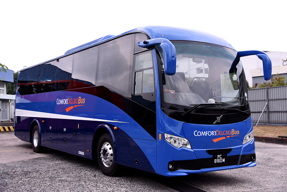  ComfortDelGro is to operate the first Volvo B8R bus equipped with a collision warning and emergency brake feature in Singapore (credit: ComfortDelGro)