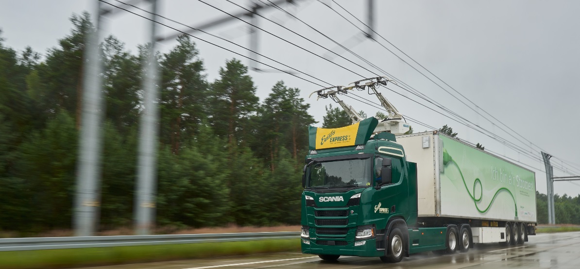 Scania electric road test - courtesy Scania