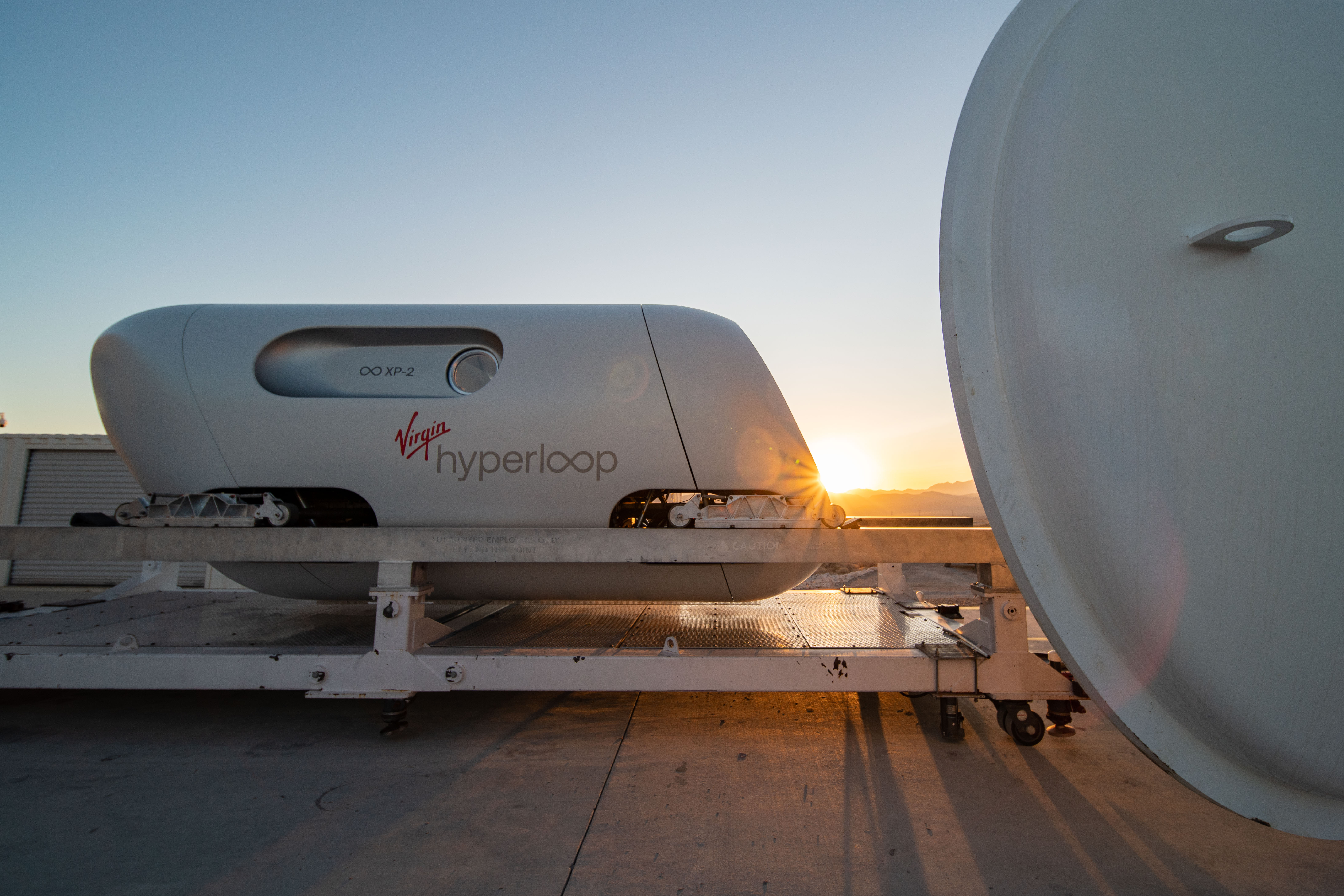 Virgin Hyperloop XP-2 vehicle can detect off-nominal states and trigger emergency responses (Credit: Virgin Hyperloop)