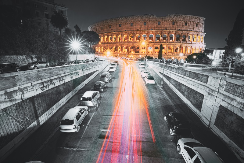 PTV traffic management Rome © Ryhor Bruyeu | Dreamstime.com