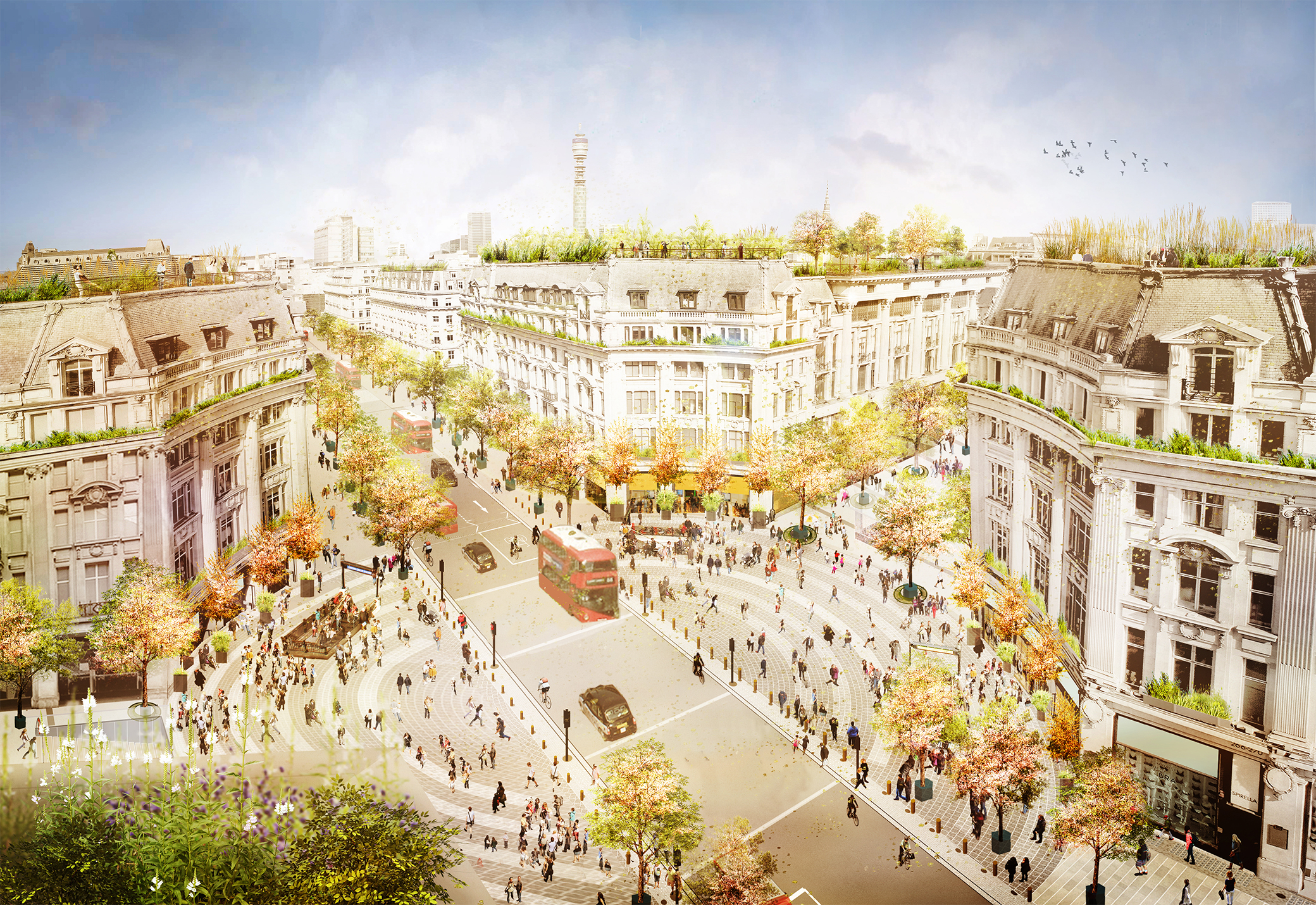 Westminster City Council The Crown Estate Oxford Circus pedestrian-friendly piazzas OSD programme
