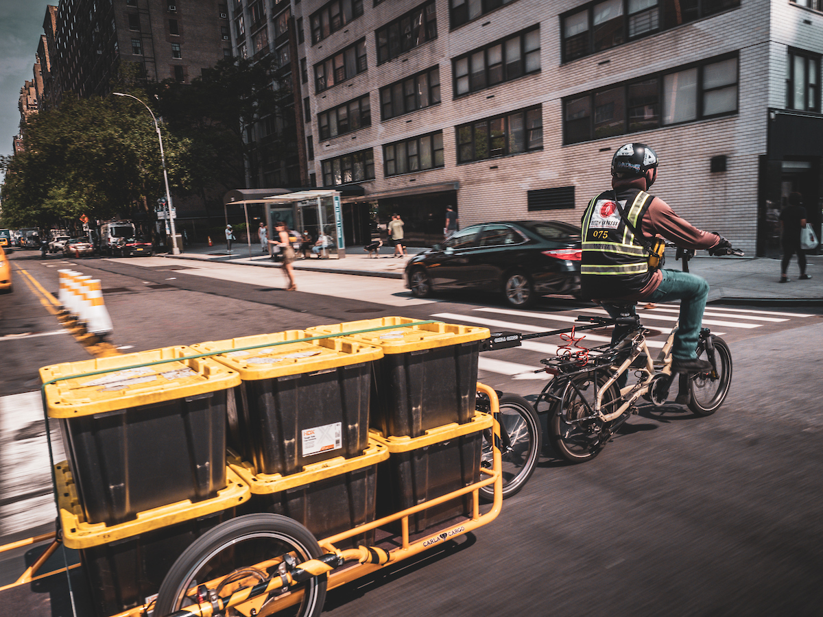 Tern Dutch-X electric cargo bikes deliveries New York Bosch cameras