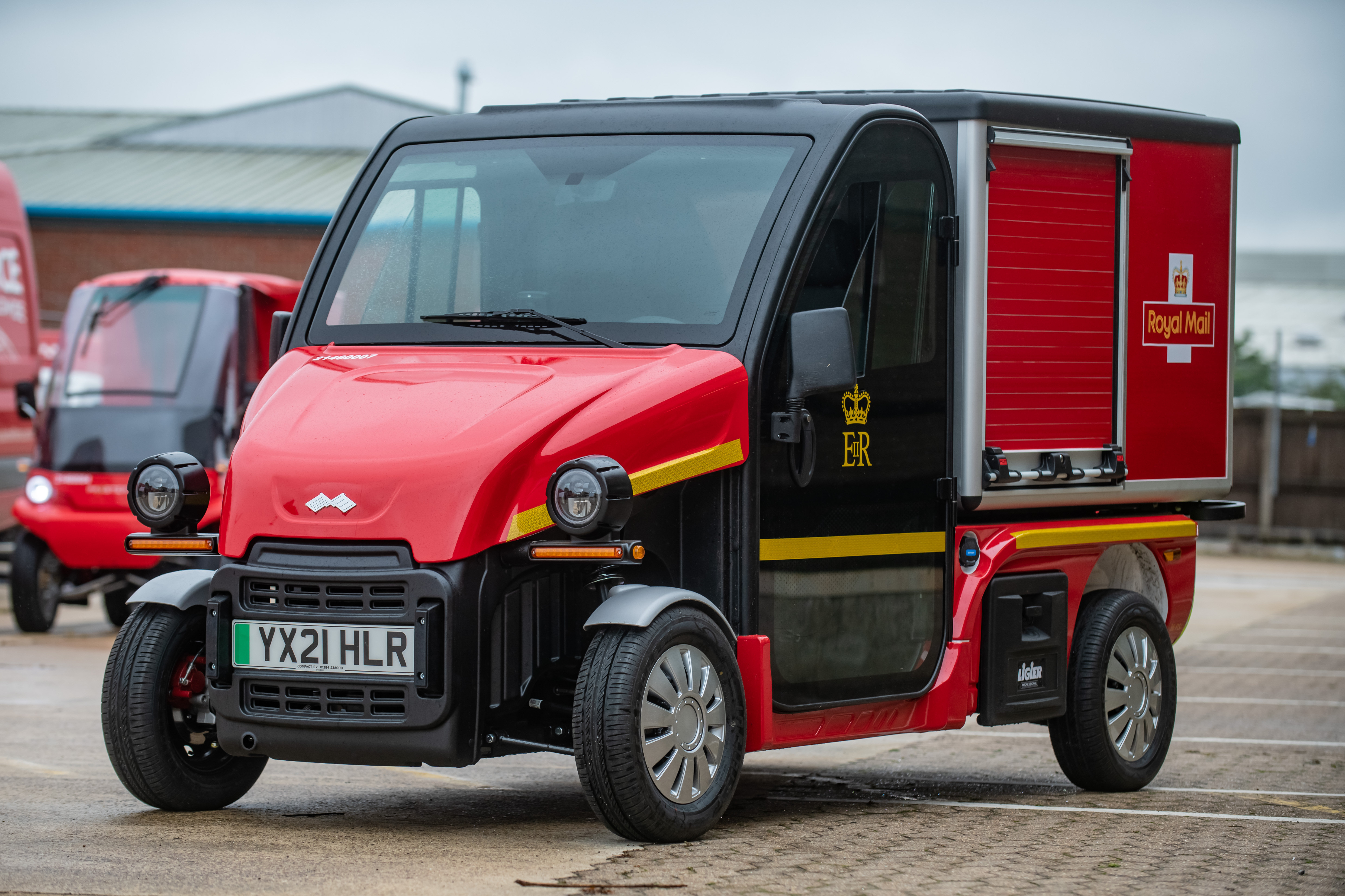 Royal Mail micro electric vehicles emissions postal service Paxster Cargo MEV Ligier Pulse 4 