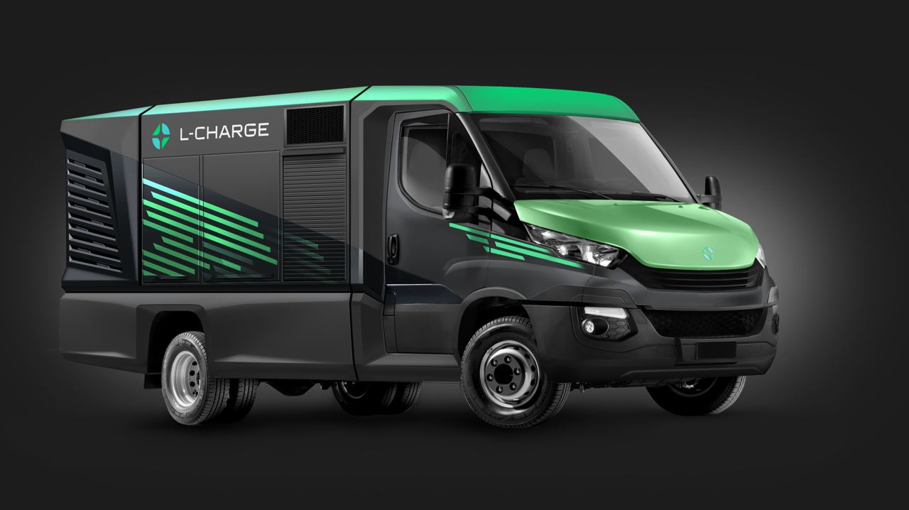 4xxi L-Charge mobile trucks off-grid electric vehicle charging network London