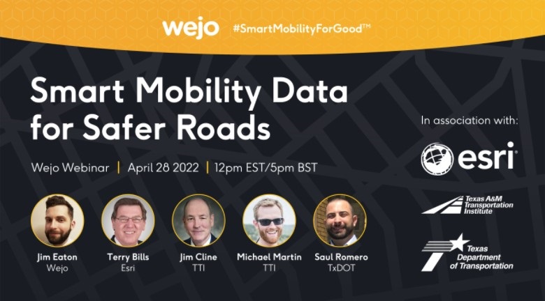 Wejo safety roads mobility data highways