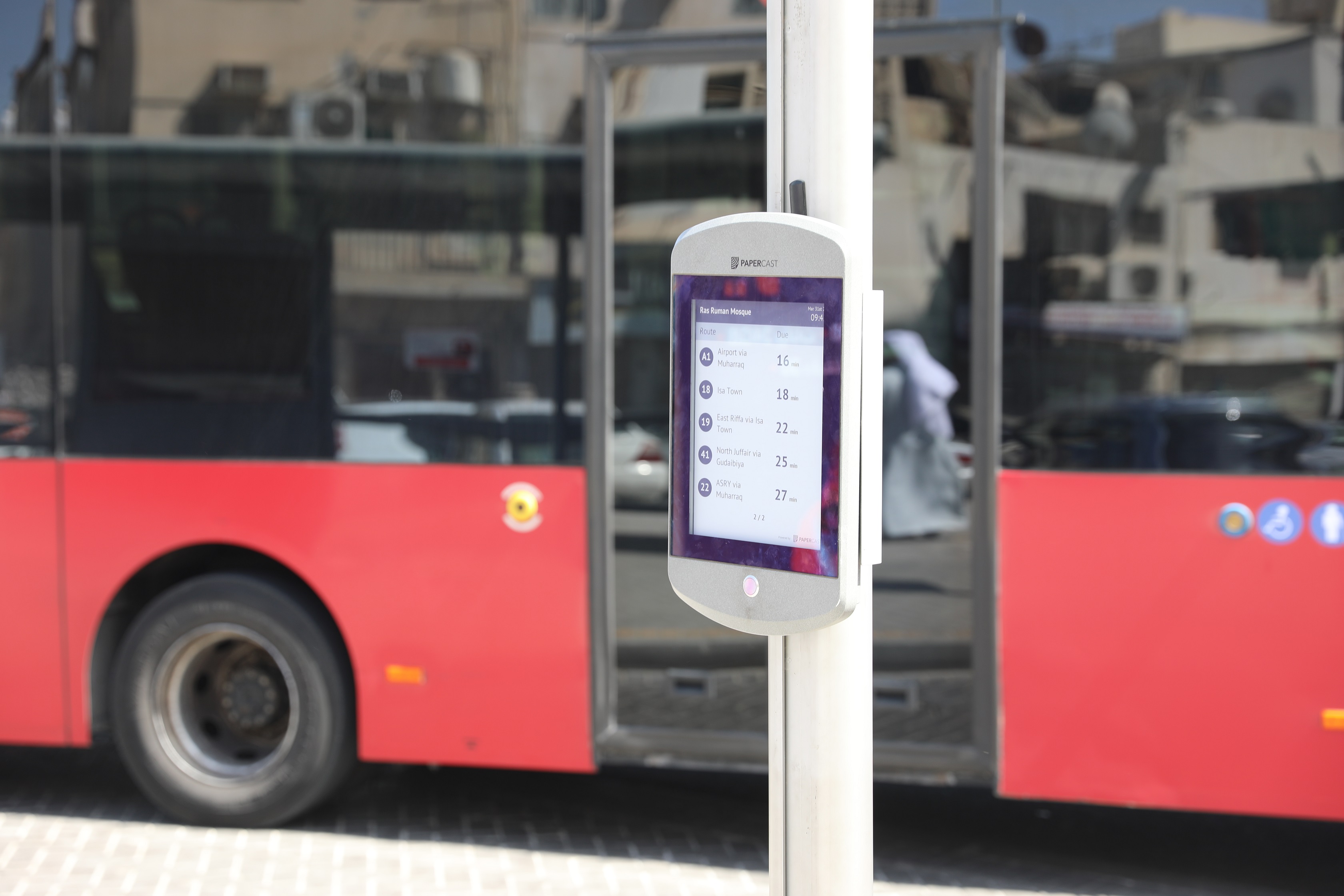 Bahrain public transit real-time data passenger information smart mobility bus
