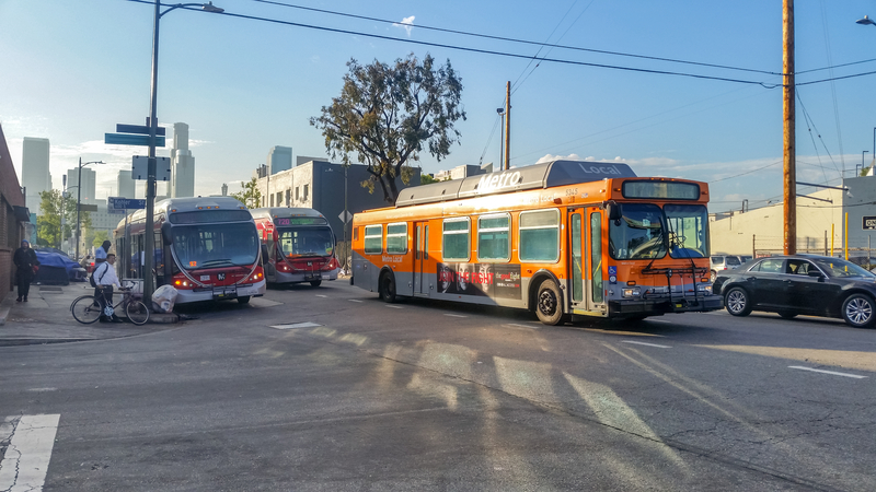 LA Metro bus lane corridors smart mobility © David Tonelson | Dreamstime.com