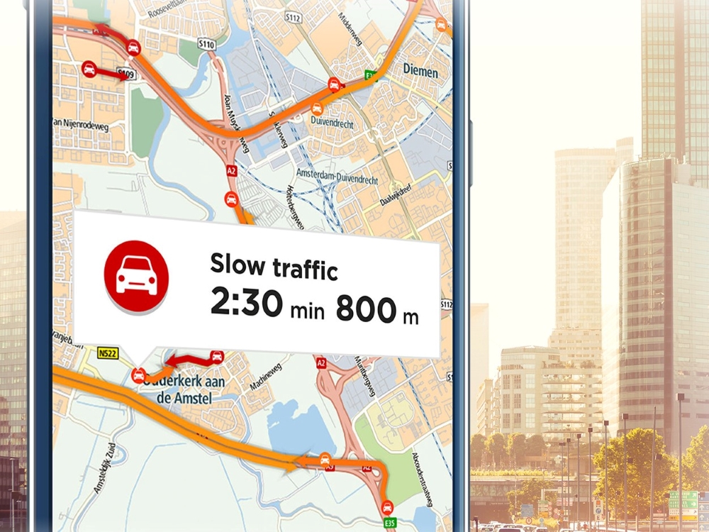 geolocation driver in-car alerts road safety TomTom 