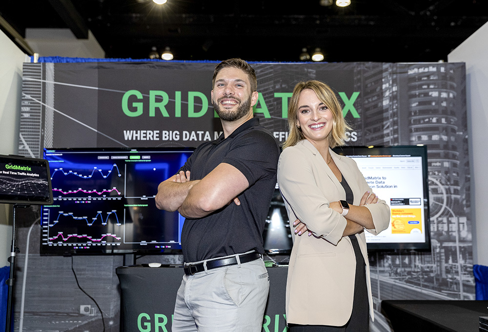 Nicholas D'Andre (left) & Madison Harris of GridMatrix