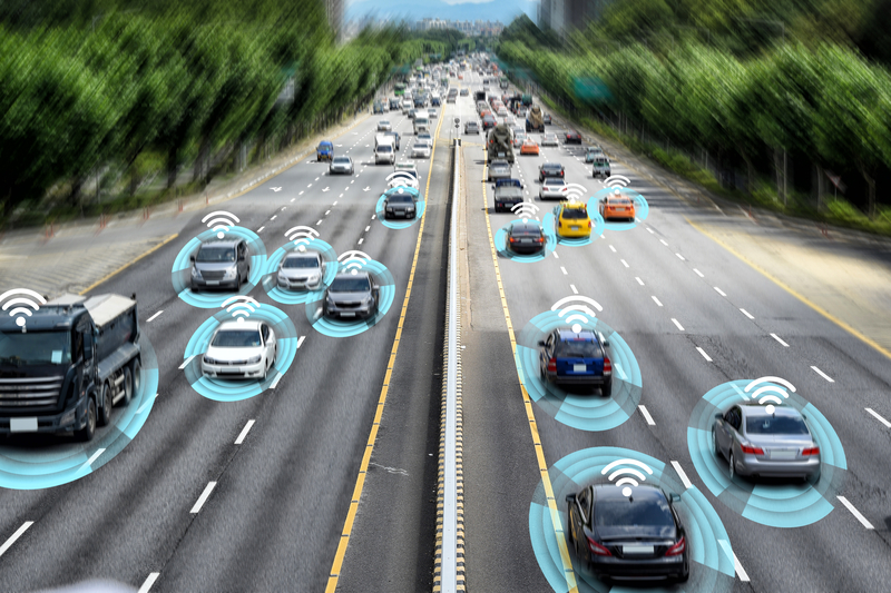Connected vehicles C/AVs autonomous driving real-time data © Jae Young Ju | Dreamstime.com