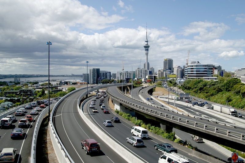 Toll road innovation congestion traffic New Zealand © Ralf Broskvar | Dreamstime.com