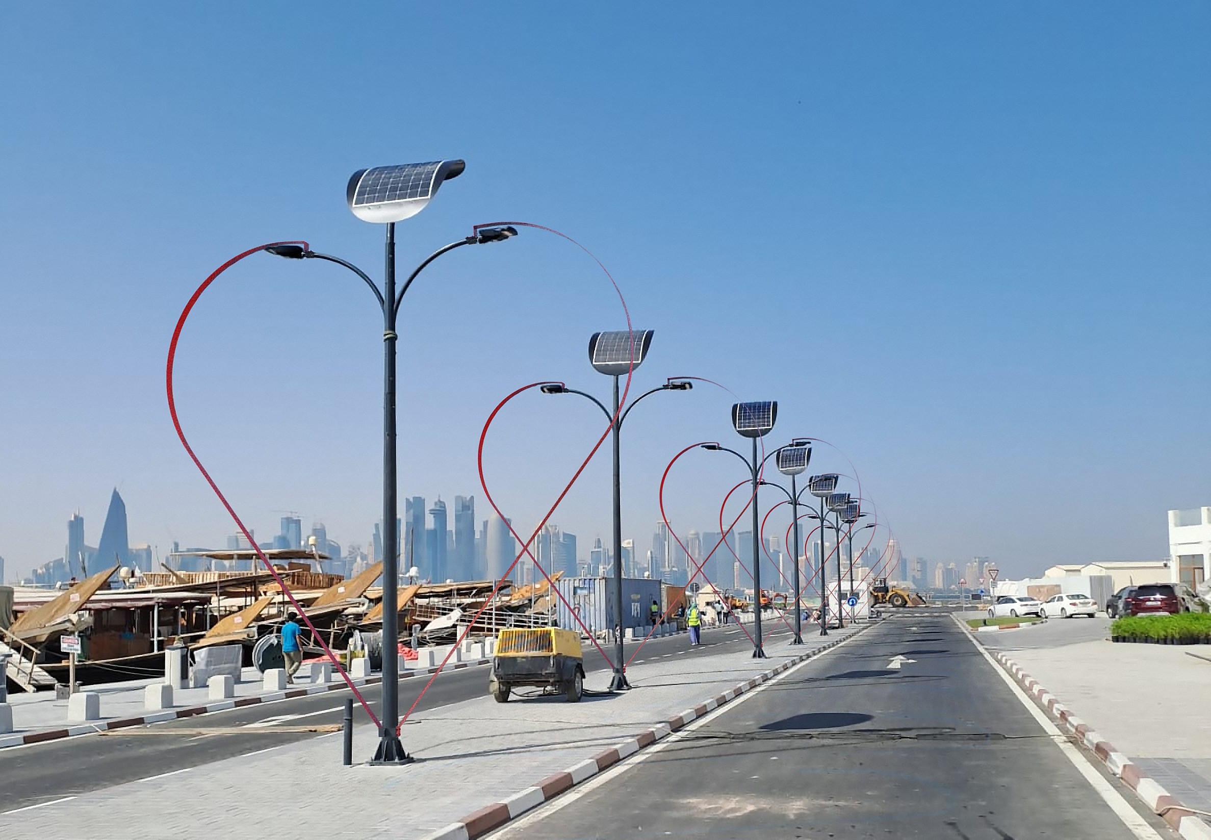 Doha Qatar World Cup 2022 Fifa human rights decarbonisation solar power