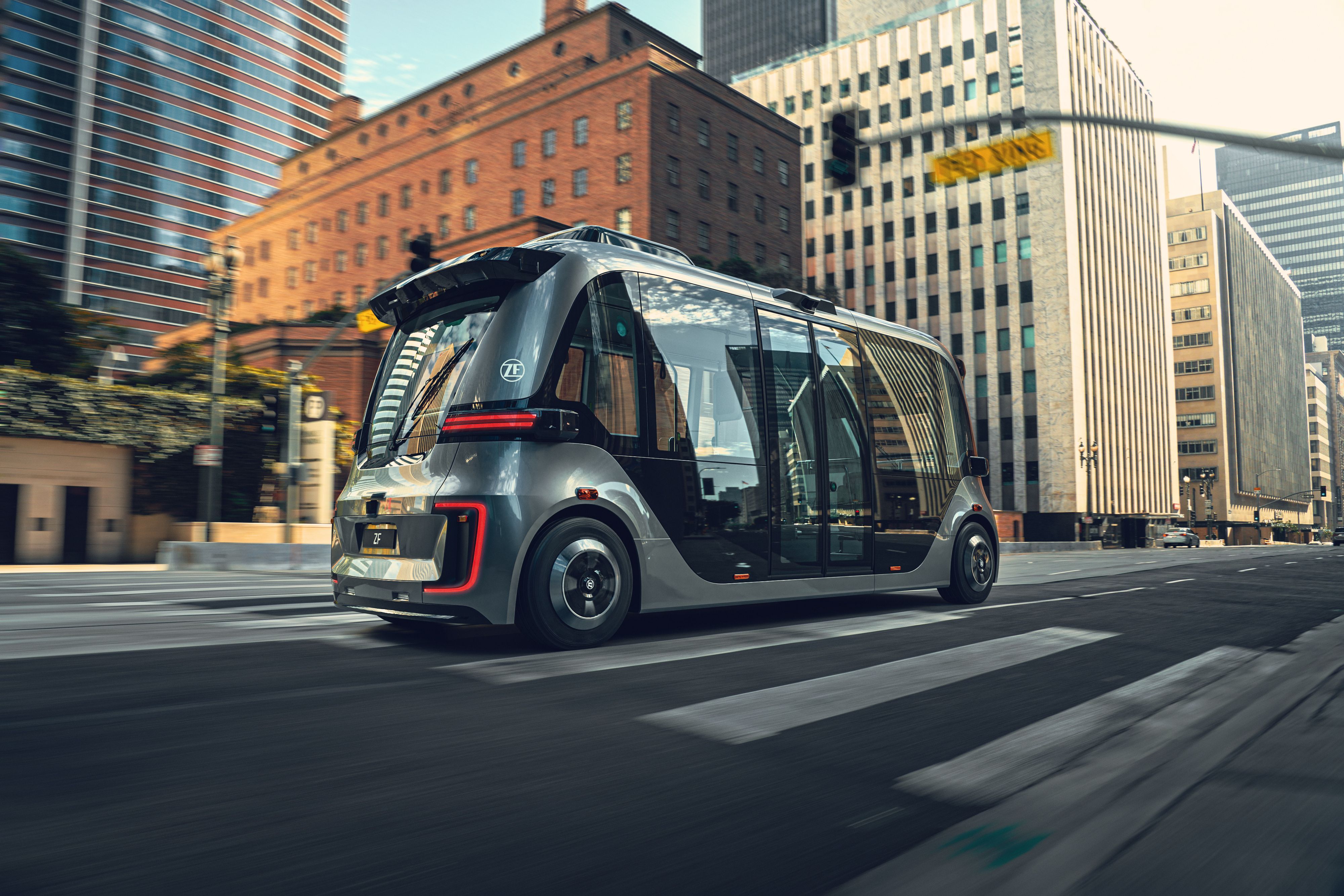 Autonomous vehicles urban mobility decarbonisation (image: ZF)
