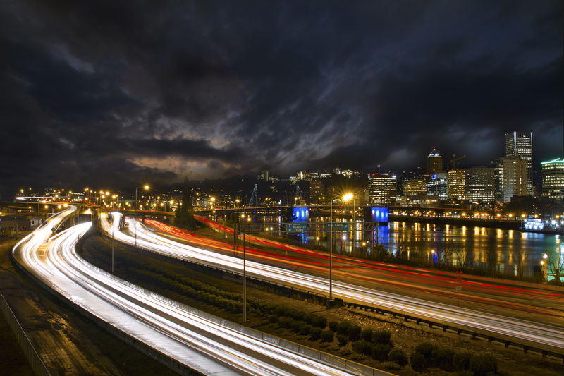 Pacific Northwest urban mobility traffic control © Davidgn | Dreamstime.com
