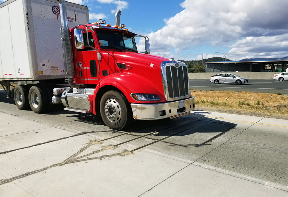 Caltrans uses IRD’s Tire Anomaly Classification System at its weigh station in Cordelia, California