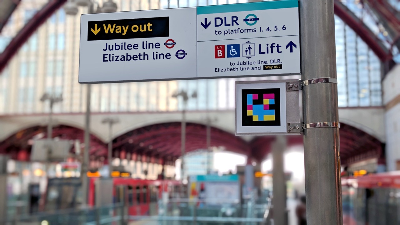 QR codes smartphone app mass transit accessibility (image: Transport for London)