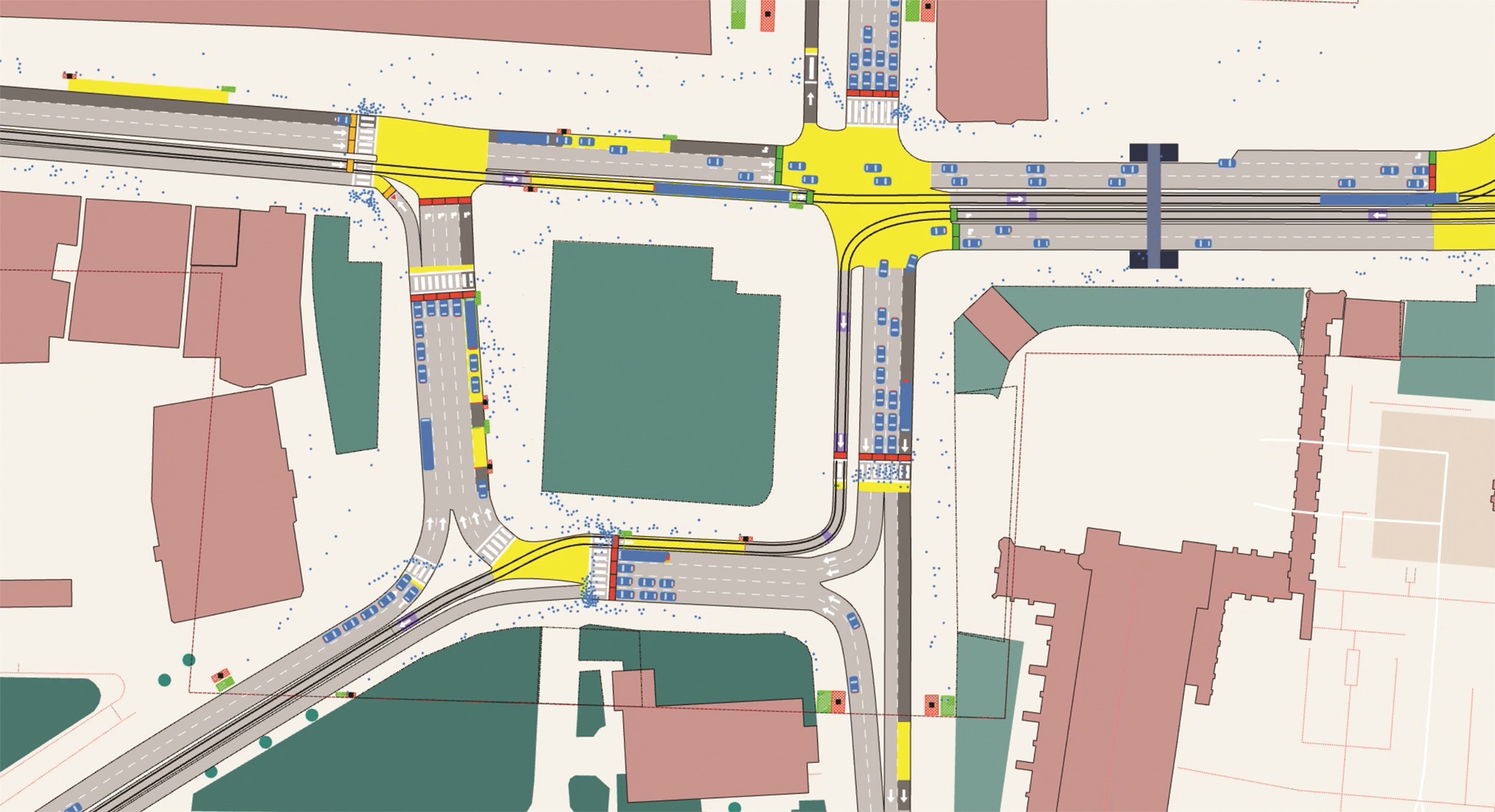 Classic Aimsun Next microsimulation traffic modelling