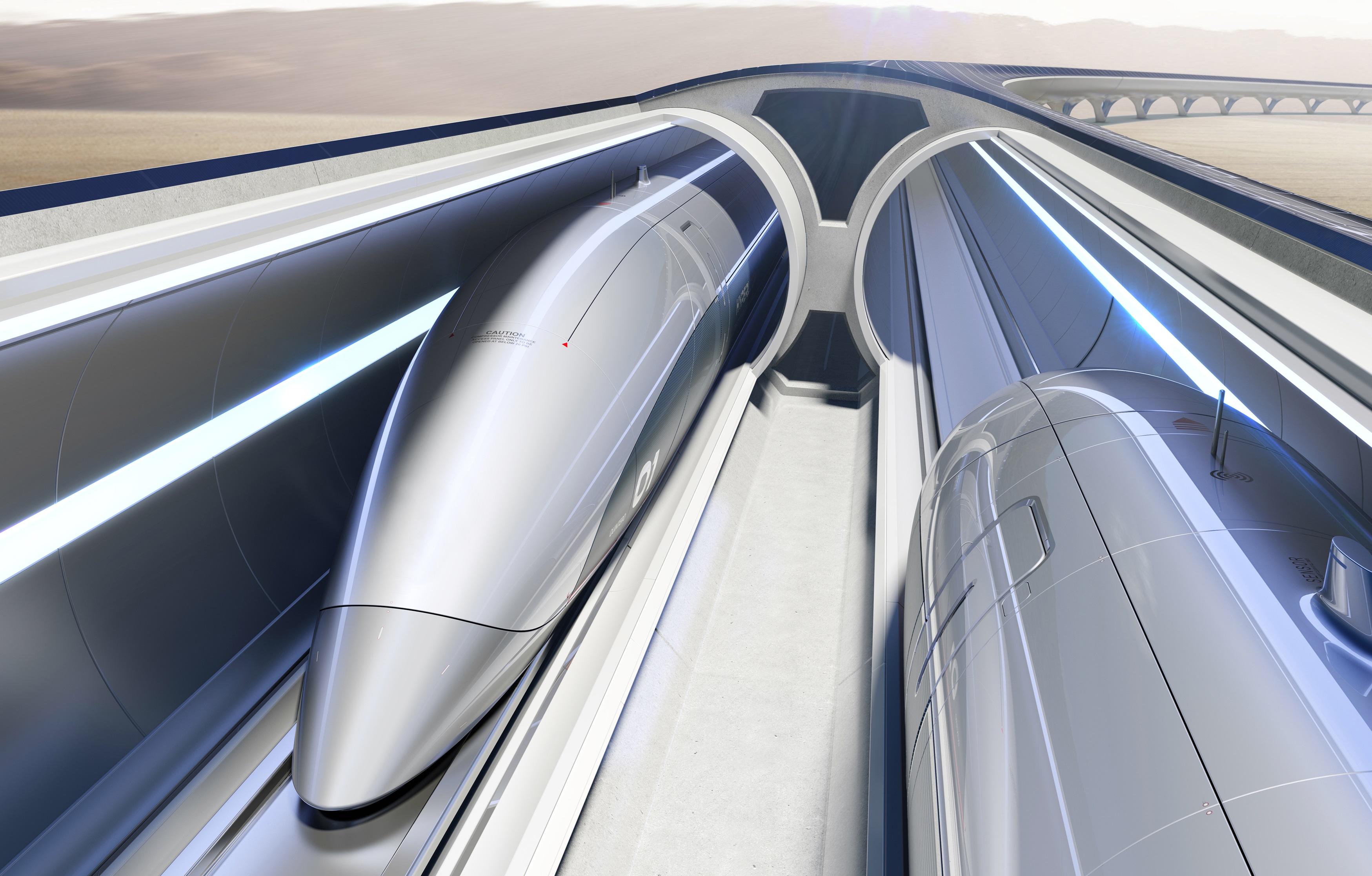Hyperloop tube transportation speed Renaissance Italy (image: Hyperloop TT)