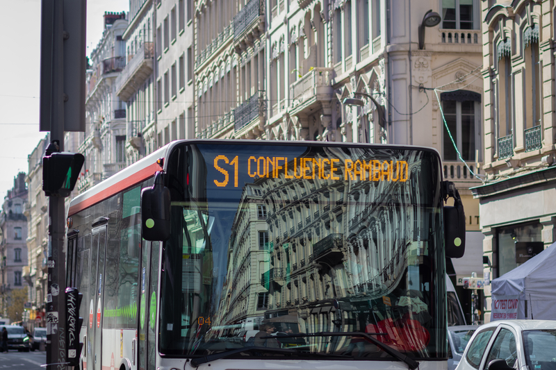 Public transport France Lyon bus rapid transit  © Yosef Yahav | Dreamstime.com