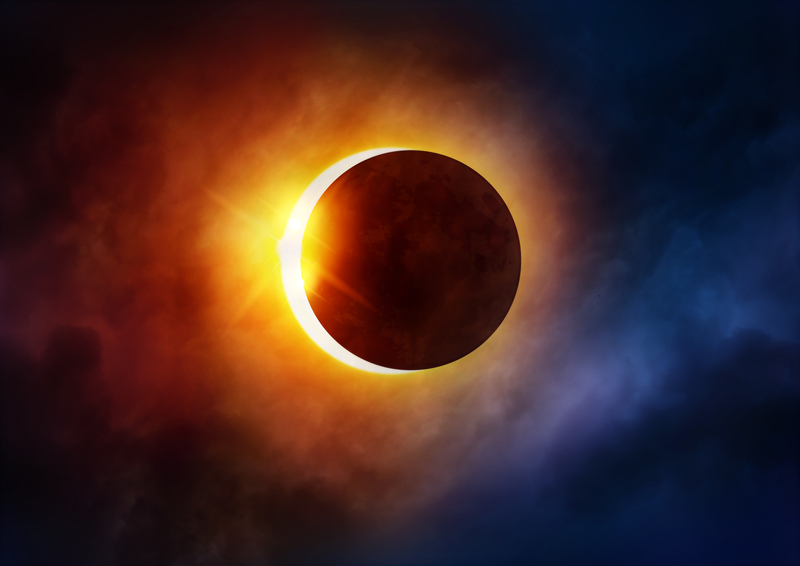 Eclipse of the sun solar traffic chaos Judgment Day © Solarseven | Dreamstime.com