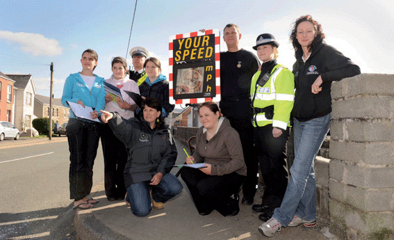 Police and Carmarthenshire pupils teaming up to tackle speeding