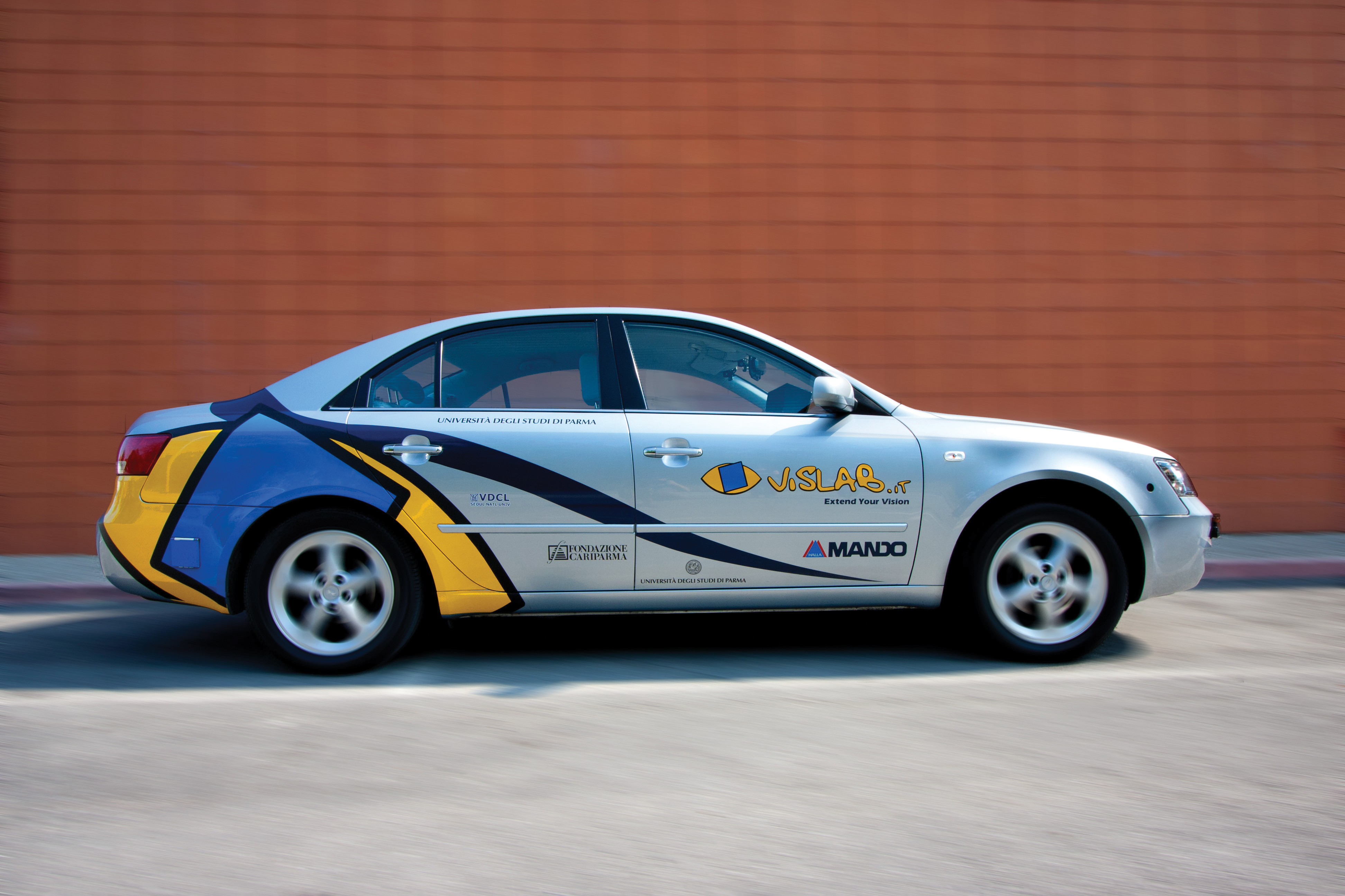 Vislab’s test vehicle incorporates a host of onboard machine vision-based sensors as well as comprehensive test equipment Vislab’s test vehicle