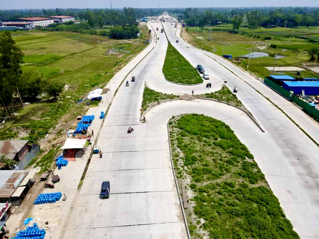 A highway at Rangpur, Northern part of Bangladesh