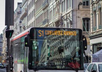 Public transport France Lyon bus rapid transit  © Yosef Yahav | Dreamstime.com