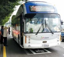 Korea's inductively charging bus