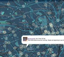 TransportBuzz map of tweets