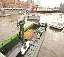 Amsterdam's freight by canal service