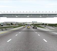 CAD model of NTTA's new all-electronic toll collection design