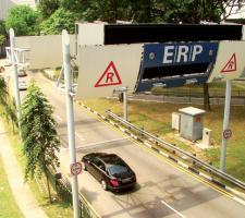 Singapore's current gantry-based ERP system