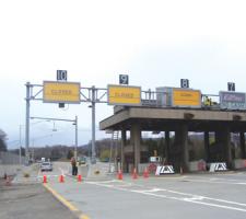 Test toll lane at Beacon Bridge, NY
