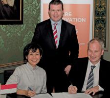 ITS Indonesia vice-chair Noni S A Purnomo and ITS Ireland chair David O’Keeffe