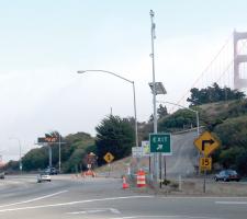 i Cone deployment at a Golden Gate Bridge site in San Francisco