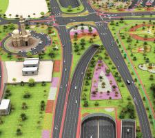 An artists impression of Doha’s Lusail Expressway