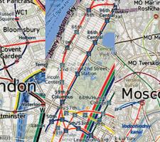 map of London and Moscow avatar
