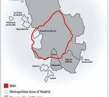 Map of Madrid Area