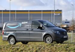 Mercedes eVito vehicles on the road for Amazon in Munich (Source: Daimler)