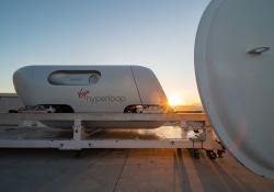 Virgin Hyperloop XP-2 vehicle can detect off-nominal states and trigger emergency responses (Credit: Virgin Hyperloop)