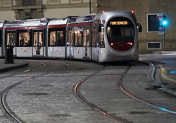 Hitachi says the trial involved the installation of battery packs on its Sirio tram (Credit – Hitachi Rail)