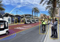 Stantec Las Vegas Medical District GoMed Programme Automated Circulator and Connected Pedestrian Safety Program 