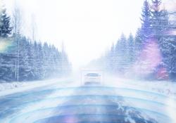 Toshiba solid-state Lidar autonomous driving landslides, snow cover, objects in the road
