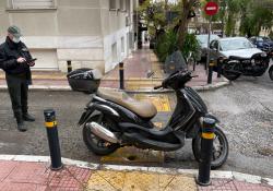 City of Athens illegal anti-social parking sensors road crossing pedestrian ramps