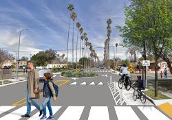 Enhancing sidewalk networks, bike facilities and crossings encourages active travel to local destinations and transit