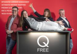 The Q-Free team at the booth